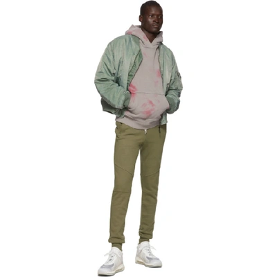 Shop John Elliott Green Nicasio Bogota Bomber Jacket In Spruce