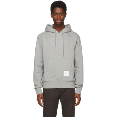 Shop Thom Browne Grey Classic Hoodie In 055 Lt Grey