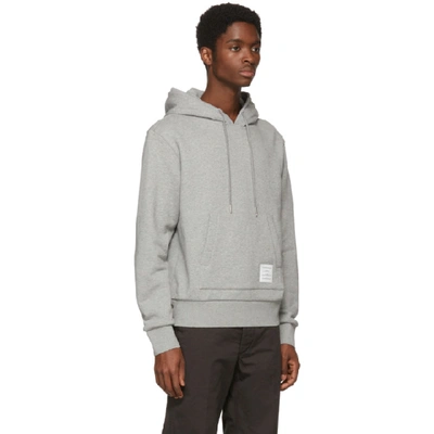 Shop Thom Browne Grey Classic Hoodie In 055 Lt Grey