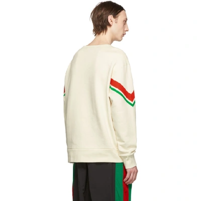 Shop Gucci Off-white Interlocking G Sweatshirt