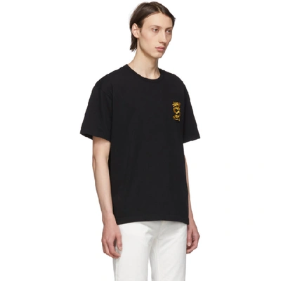 Shop Kenzo Black Limited Edition Embroidered Dragon T-shirt In 99 Black