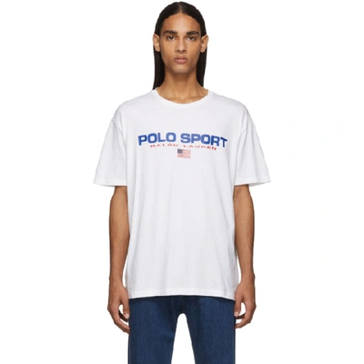 Shop Polo Ralph Lauren White Icon Logo T-shirt