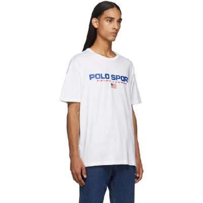 Shop Polo Ralph Lauren White Icon Logo T-shirt