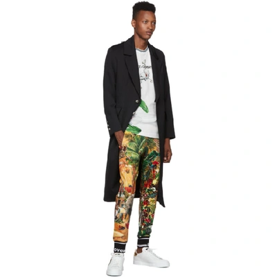 Shop Dolce & Gabbana Dolce And Gabbana Multicolor Tropical King Print Lounge Pants In Hhih4 Multi