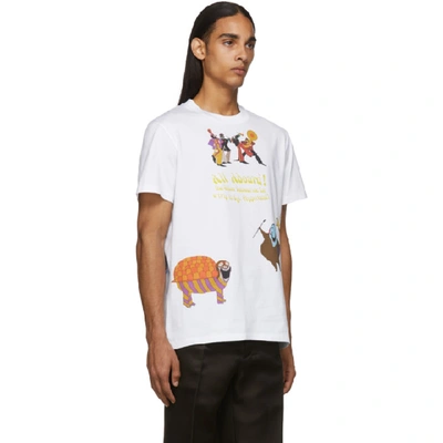 Shop Stella Mccartney White The Beatles Edition Creatures T-shirt In 9000 White