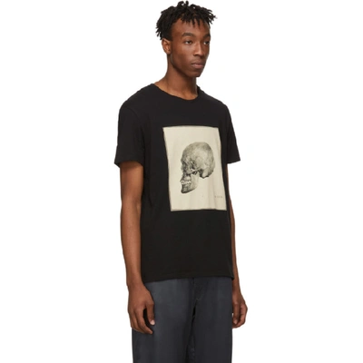 Shop Alexander Mcqueen Black Study Skull T-shirt In 0901 Blkmix