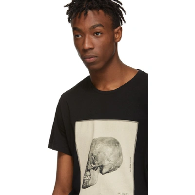 Shop Alexander Mcqueen Black Study Skull T-shirt In 0901 Blkmix