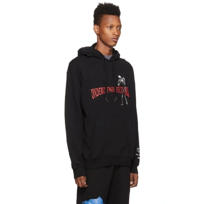 Shop Off-white Black Undercover Edition Skeleton Rvrs Arrows Hoodie In 1088 Blkmul