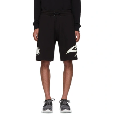 Shop Givenchy Black Glow-in-the-dark Shorts