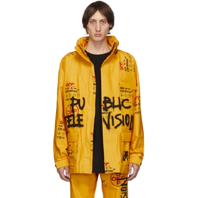 Shop Off-white Yellow Ski Jacket In 6088 Ylwmul