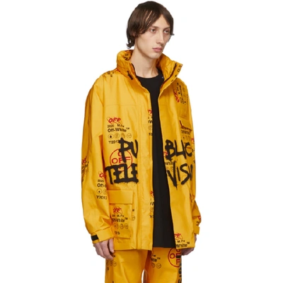 Shop Off-white Yellow Ski Jacket In 6088 Ylwmul