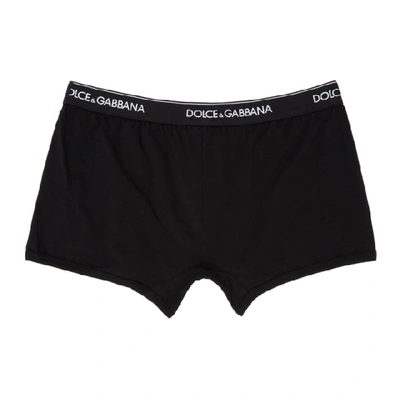 Shop Dolce & Gabbana Dolce And Gabbana Two-pack Black Boxer Briefs In N0000 Nero