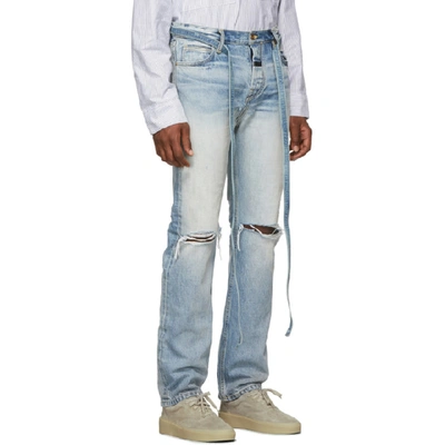 Shop Fear Of God Blue Relaxed Jeans In 427vntgindg