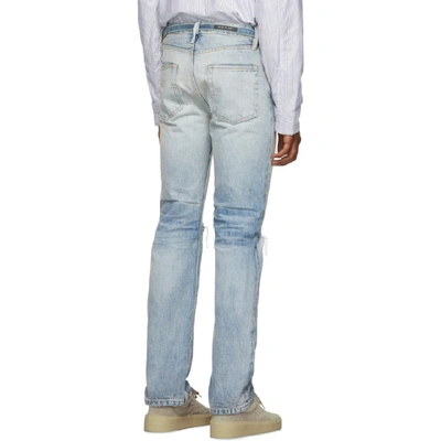 Shop Fear Of God Blue Relaxed Jeans In 427vntgindg