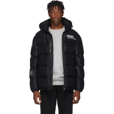 Shop Heron Preston Black Down Puffer Jacket In 1088 Blkmul