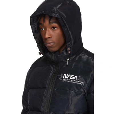 Shop Heron Preston Black Down Puffer Jacket In 1088 Blkmul