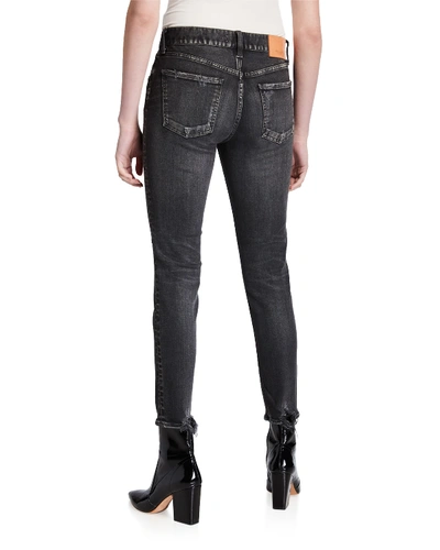 Shop Moussy Vintage Velma Black-wash Skinny Jeans