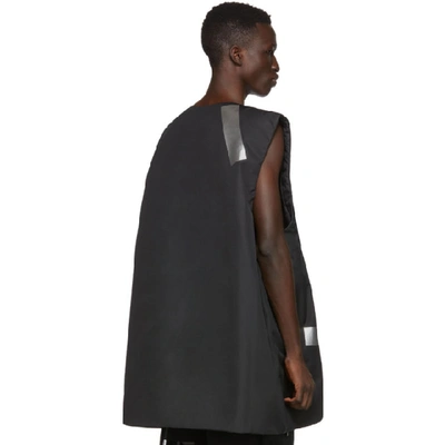 Shop Raf Simons Black Templa Edition Oversized Wadded Vest In 00099 Black