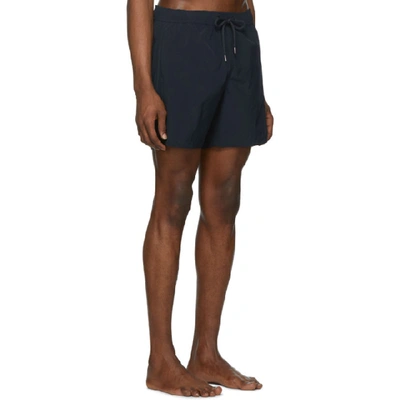 Shop Moncler Navy Mare Swim Shorts In 775.navy