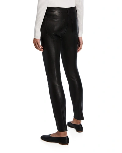 Shop The Row Landly Leather Pants In Black