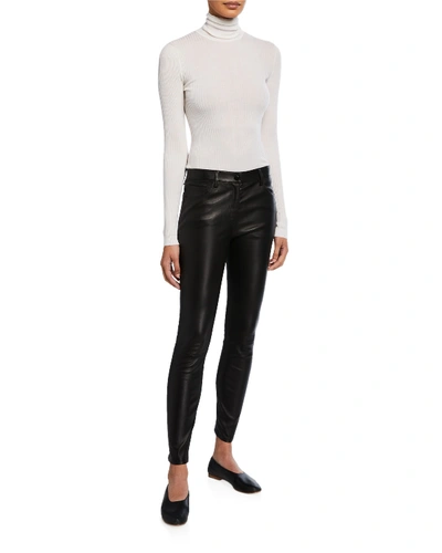 Shop The Row Landly Leather Pants In Black