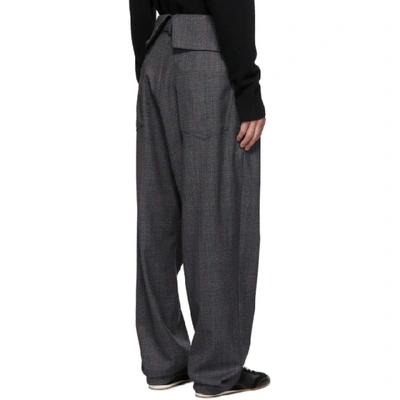 Shop Loewe Grey Belted Overall Trousers In 1120 Grey