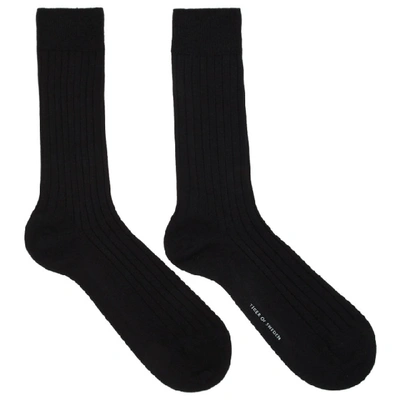 Shop Tiger Of Sweden Three-pack Black Tiger Socks In 050 Black