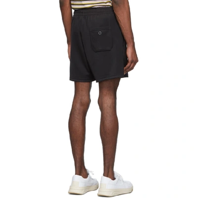 Shop Acne Studios Black Emanuel Face Shorts