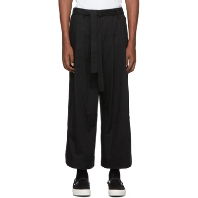 Shop Naked And Famous Denim Ssense Exclusive Black Wide Trousers