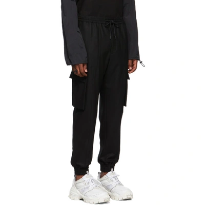 Shop Juunj Black Slim Cargo Pants In 5 Black