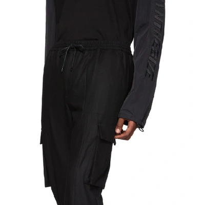 Shop Juunj Black Slim Cargo Pants In 5 Black