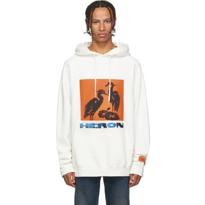 Shop Heron Preston Off-white Heron Birds Hoodie