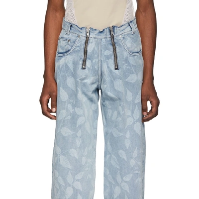 Shop Gmbh Blue Denim Cyrus Jeans In 97 Print