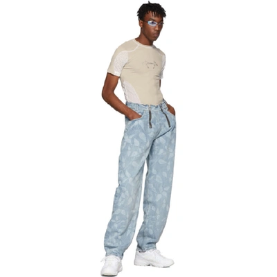 Shop Gmbh Blue Denim Cyrus Jeans In 97 Print