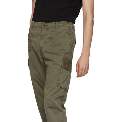 Shop Diesel Green P-phantosky Cargo Pants In 51f Green