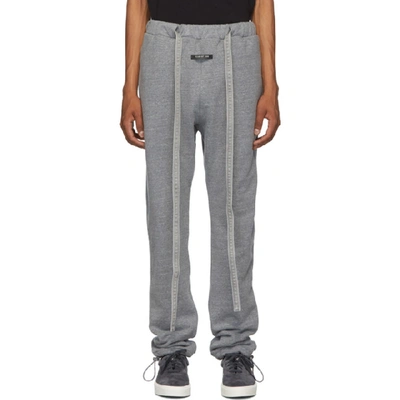 Shop Fear Of God Grey Core Lounge Pants In 034hthrgry