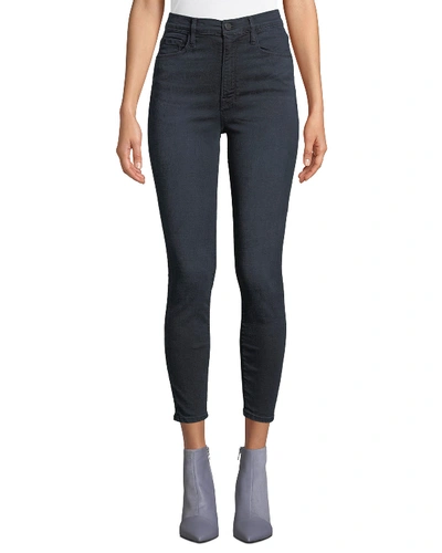 Shop Frame Ali High-rise Cigarette Skinny Jeans In Galloway