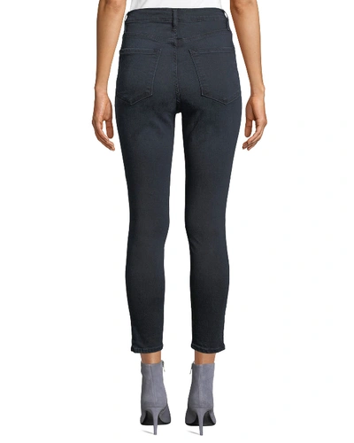 Shop Frame Ali High-rise Cigarette Skinny Jeans In Galloway