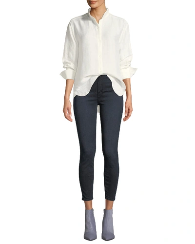 Shop Frame Ali High-rise Cigarette Skinny Jeans In Galloway