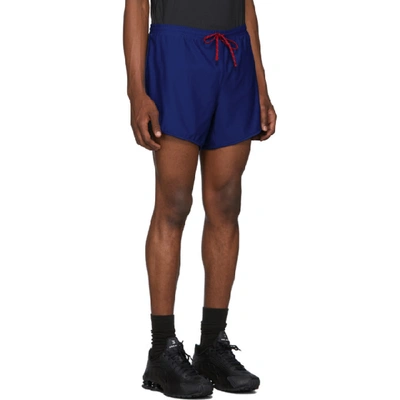 Shop District Vision Blue Track Shorts