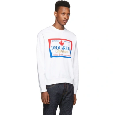 Shop Dsquared2 White Cool Sweatshirt In 100 White