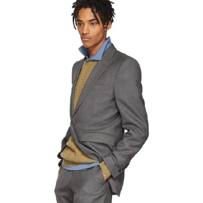 Shop Burberry Grey Marylebone Suit