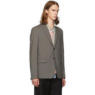 Shop Marni Brown Wool Blazer In 00m45  Mud