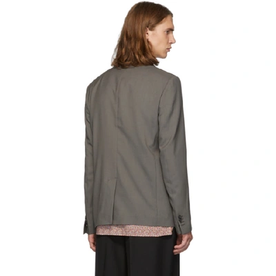 Shop Marni Brown Wool Blazer In 00m45  Mud