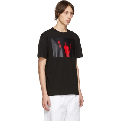 Shop Raf Simons Black Twin Peaks T-shirt In 00099 Black