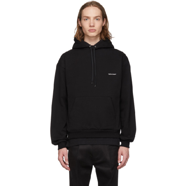 balenciaga hoodie black