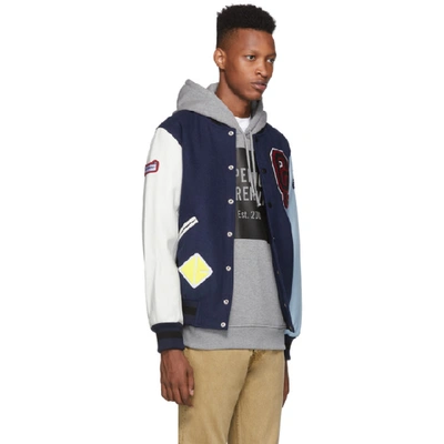 Shop Opening Ceremony Navy Varsity Jacket