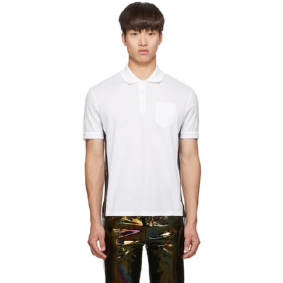 Shop Givenchy White Slim Fit Logo Polo In 100-white