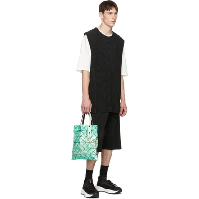 Shop Issey Miyake Homme Plisse  Black Pleated Tank Top In 15 Black