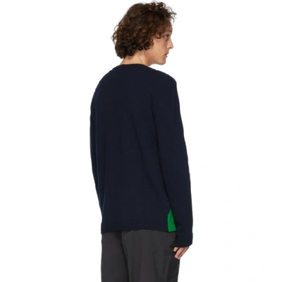 Shop Valentino Navy Undercover Edition V Face Ufo Sweater In 1m5 – Navy/